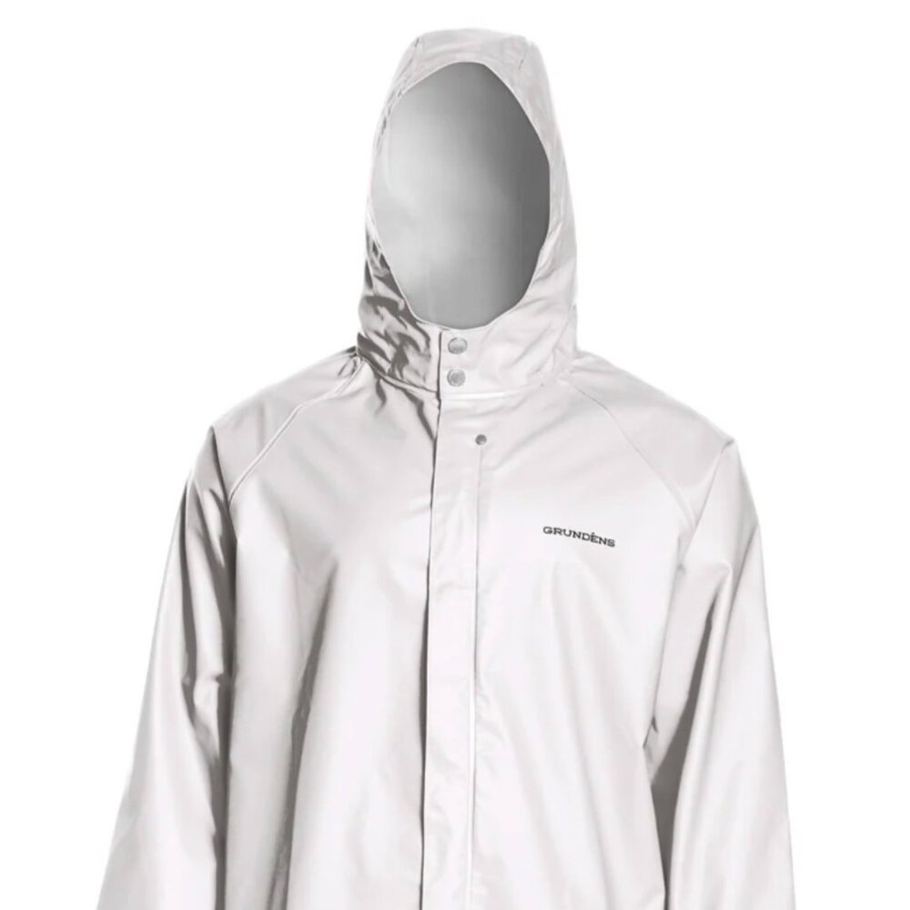 Grundens Shoreman Fisherman PVC Hooded Jacket 10045-100-0012 XL NWT